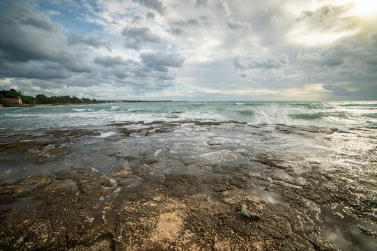 The coast of the Istrian peninsula in the camp Zlatorog