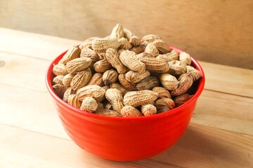 a bowl of peanuts
