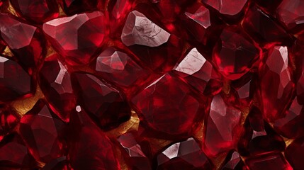 A vibrant and stunning ruby gemstone texture, showcasing rich green hues and intricate details, perfect for adding opulence to digital designs. - Generative AI