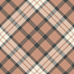 Plaid pattern vector. Check fabric texture. Seamless textile design for clothes, paper print.