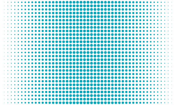 Vector Halftone Gradient Transparent Cyan Image Filter Overlay Effect PNG