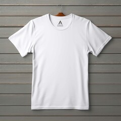 Plain white t-shirt mockup