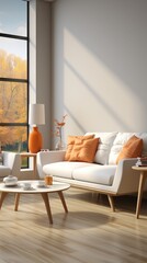 Fototapeta premium living room future balcony UHD Wallpaper