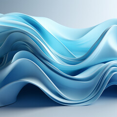 blue Abstract Wavy Background