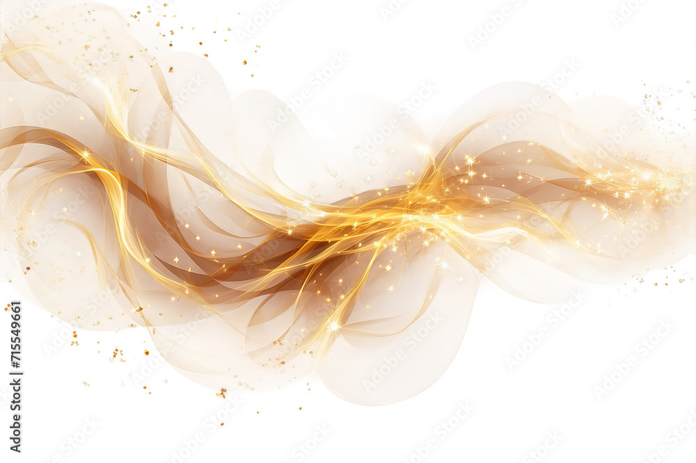 Poster golden ink blot splashing a drop of ink, diffuse spots. isolated on a transparent background. genera