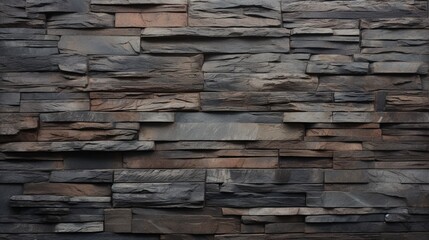 An intricately detailed slate rock texture, offering a unique and textured backdrop for various design projects - Generative AI