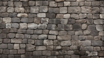 An intricately detailed cobblestone surface texture, offering a unique and textured backdrop for various design projects - Generative AI