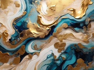 Art Abstract watercolor alcohol ink flow blot painting. Color canvas marble texture background.
