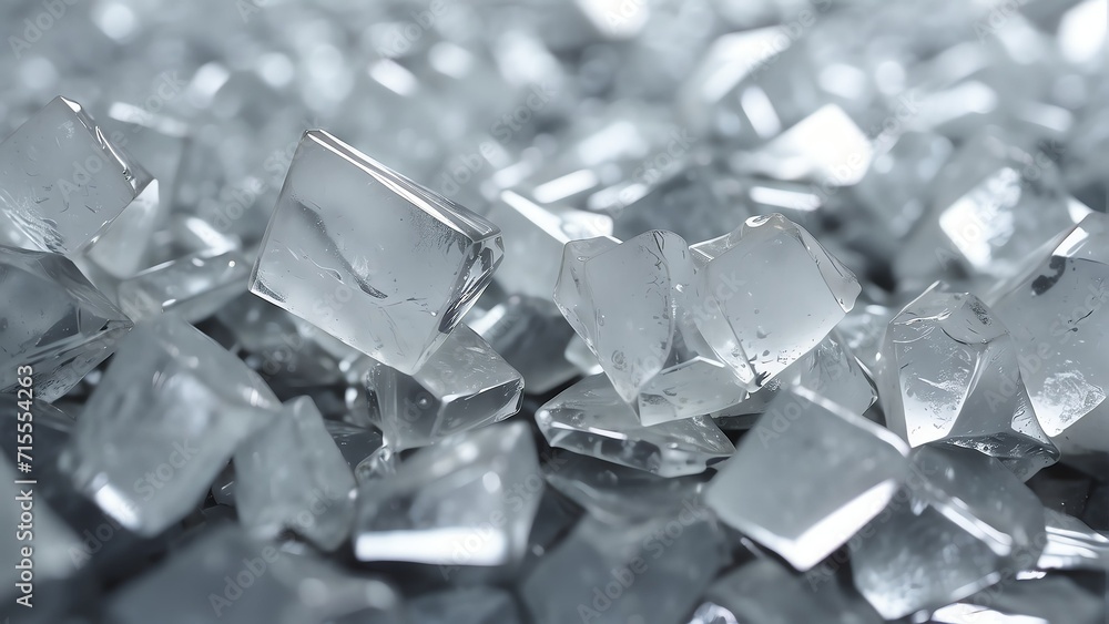 Poster white broken glass background material texture abstract from generative ai