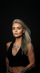 Naklejka premium Portrait of stylish woman