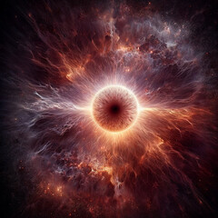 Discover an awe-inspiring depiction of the universe's creation with our Big Bang stock image, perfect for educational, scientific, and artistic projects. This highly detailed illustration captures the