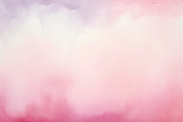 Naklejka premium Light pink watercolor backdrop with gradient effect Textured illustration for design. Aquarelle background for design
