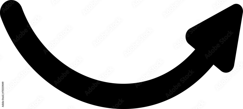 Poster arrow icon. replaceable vector design.