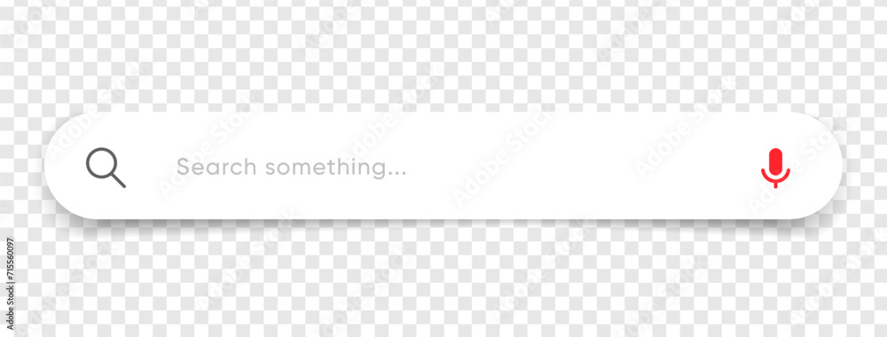 Aufkleber Search Bar with suggestions for UI UX design and web site. Search Address and navigation bar icon. Collection of search form templates for websites. Search engine web browser window template.