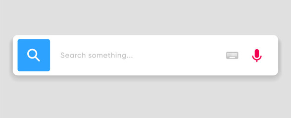 Search Bar with suggestions for UI UX design and web site. Search Address and navigation bar icon. Collection of search form templates for websites. Search engine web browser window template.