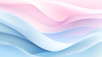 Obraz premium Abstract illustration in the form of waves with a combination of blue, pink and white shades for wallpaper background for advertising or gift wrapping and web design. Generative AI