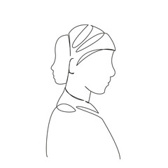 girl with a mask on the back of her head