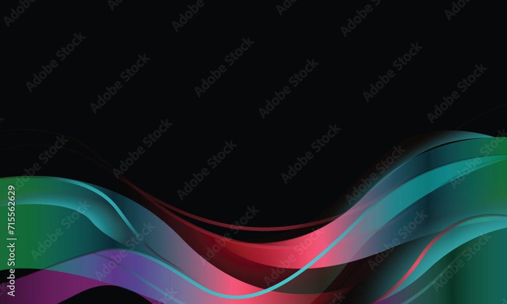 Poster abstract dynamic vibrant gradient background illustration