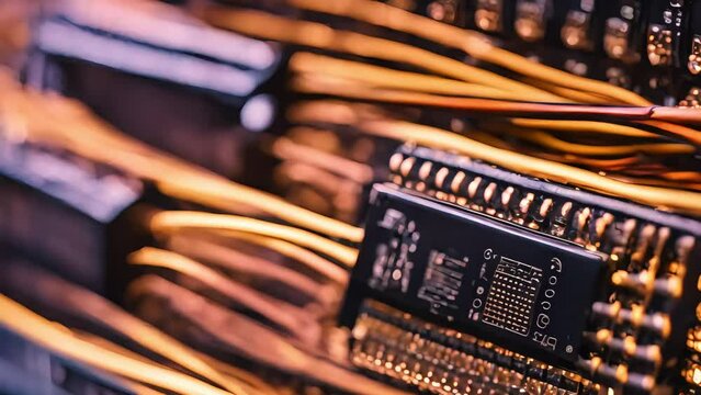 Wired internet connections with fast penetrating electric current to power all systems in the innovative internet center. Generative AI