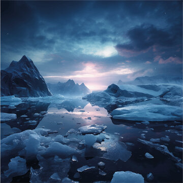 Iceberg In Polar Regions