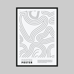 White smooth pattern poster vector monochrome concept