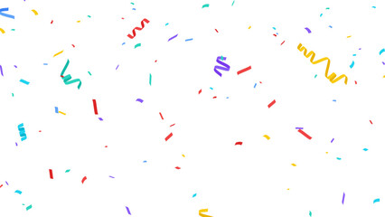Colorful confetti celebration background
