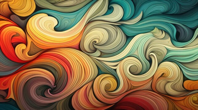 Dynamic swirl abstract background pattern design