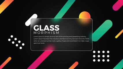 Plexiglass Perspectives Minimalist Glassmorphism in Business Presentations"

