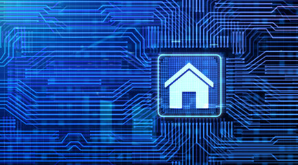 Smart home IOT internet of things wireless control automation.