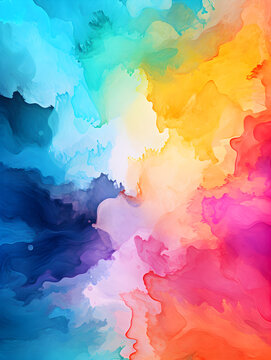 Watercolor colorful Illustration background © TatjanaMeininger