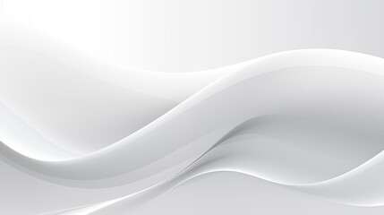 Fototapeta premium Abstract image in the form of waves with a combination of gradient of white and gray shades for wallpaper background for advertising or gift wrapping and web design. Generative AI 