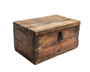 old wooden box isolated