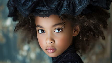 Fototapeta premium Children's Elegance: Delightful Trends and Charm of Your Baby are the Magic of Fashion for Little Stars! Unique Ensembles, Luxurious Fabrics and the Best Designs