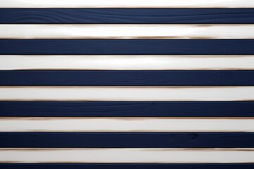 Classic navy blue and white stripes on a wooden background, minimalist top view, creating a timeless and versatile setting for text.
