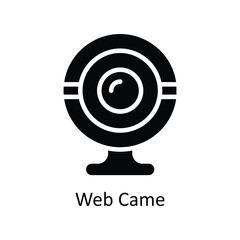 Web Came  vector Solid icon style illustration. EPS 10 File