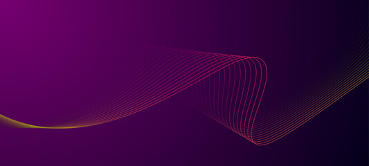 colorful motion sound wave on a gradient background. Vector illustration
