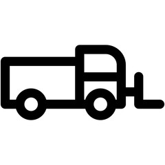 Fork Truck Vector Icon