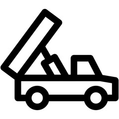 Tow Van Vector Icon