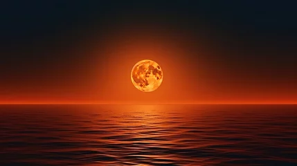 Rideaux occultants Destinations sunset over the sea. generative AI