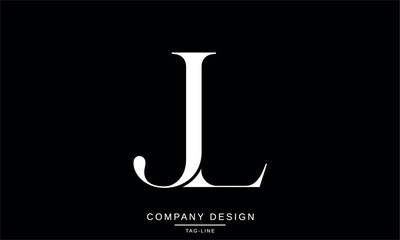 JL, LJ, Abstract Letters Logo Monogram