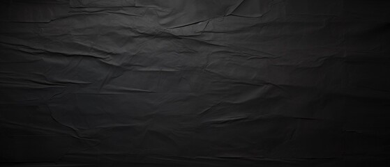Sheet of black paper textured background. Dark stone background with copy space for text.