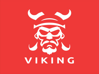 Viking logo design icon symbol vector template. human viking logo vector illustration.