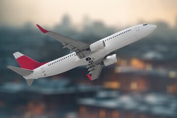 Big Airlines Boeing plane in International Airport