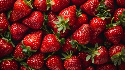 Close-Up of Fresh Strawberries on a Plate for a Summery Treat
