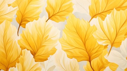 seamless background picture with leaf pattern, leaves, trees, tree branches