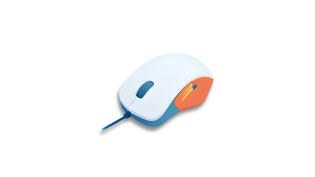 Mouse Icon of nice animated for your IT isometric videos easy to use with Transparent Background	