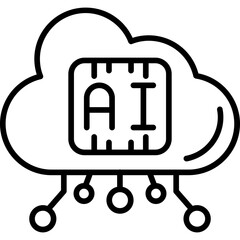 Fototapeta premium Artificial Intelligence Icon