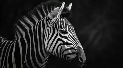 Poster zebra head close-up © Zain Graphics
