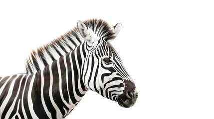 Fototapeta na wymiar zebra isolated on a white background