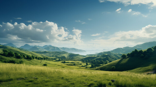 landscape in summer high definition photographic creative image